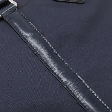 プラダ PRADA テスート 2way トートバッグ 1BG285 ネイビー ナイロン レザー 2WAYバッグ シルバー金具 紺 三角ロゴ ショルダー