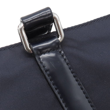 プラダ PRADA テスート 2way トートバッグ 1BG285 ネイビー ナイロン レザー 2WAYバッグ シルバー金具 紺 三角ロゴ ショルダー