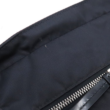 プラダ PRADA テスート 2way トートバッグ 1BG285 ネイビー ナイロン レザー 2WAYバッグ シルバー金具 紺 三角ロゴ ショルダー