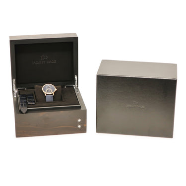 腕時計 ジャケ・ドロー Jaquet Droz グラン セコンド カンティエーム ダークブルー エナメル J007023201 自動巻き メンズ K18RG無垢