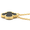 ヴァンクリーフアーペル Van Cleef & Arpels ヴィンテージ アルハンブラ ペンダント VCARA45800 ブラックXイエローゴールド K18YG オニキス ネックレス 黒 Au750 18K