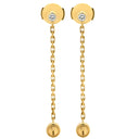 カルティエ Cartier ラブ LOVE チェーンピアス イエローゴールド K18YG ダイヤモンド ピアス ドロップ 750 18K YG 1Pダイヤ