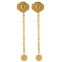 カルティエ Cartier ラブ LOVE チェーンピアス イエローゴールド K18YG ダイヤモンド ピアス ドロップ 750 18K YG 1Pダイヤ