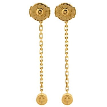 カルティエ Cartier ラブ LOVE チェーンピアス イエローゴールド K18YG ダイヤモンド ピアス ドロップ 750 18K YG 1Pダイヤ