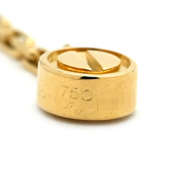 カルティエ Cartier ラブ LOVE チェーンピアス イエローゴールド K18YG ダイヤモンド ピアス ドロップ 750 18K YG 1Pダイヤ