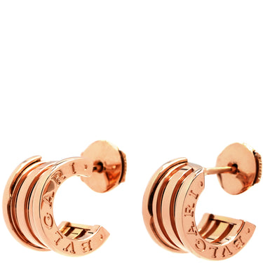 ブルガリ BVLGARI B-zero1 ビーゼロワン ピンクゴールド K18PG ピアス BVLGARI 750