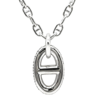 エルメス HERMES ファランドールPM ペンダント H221304B ホワイトゴールド K18WG ダイヤモンド SH ネックレス 18K 750AU