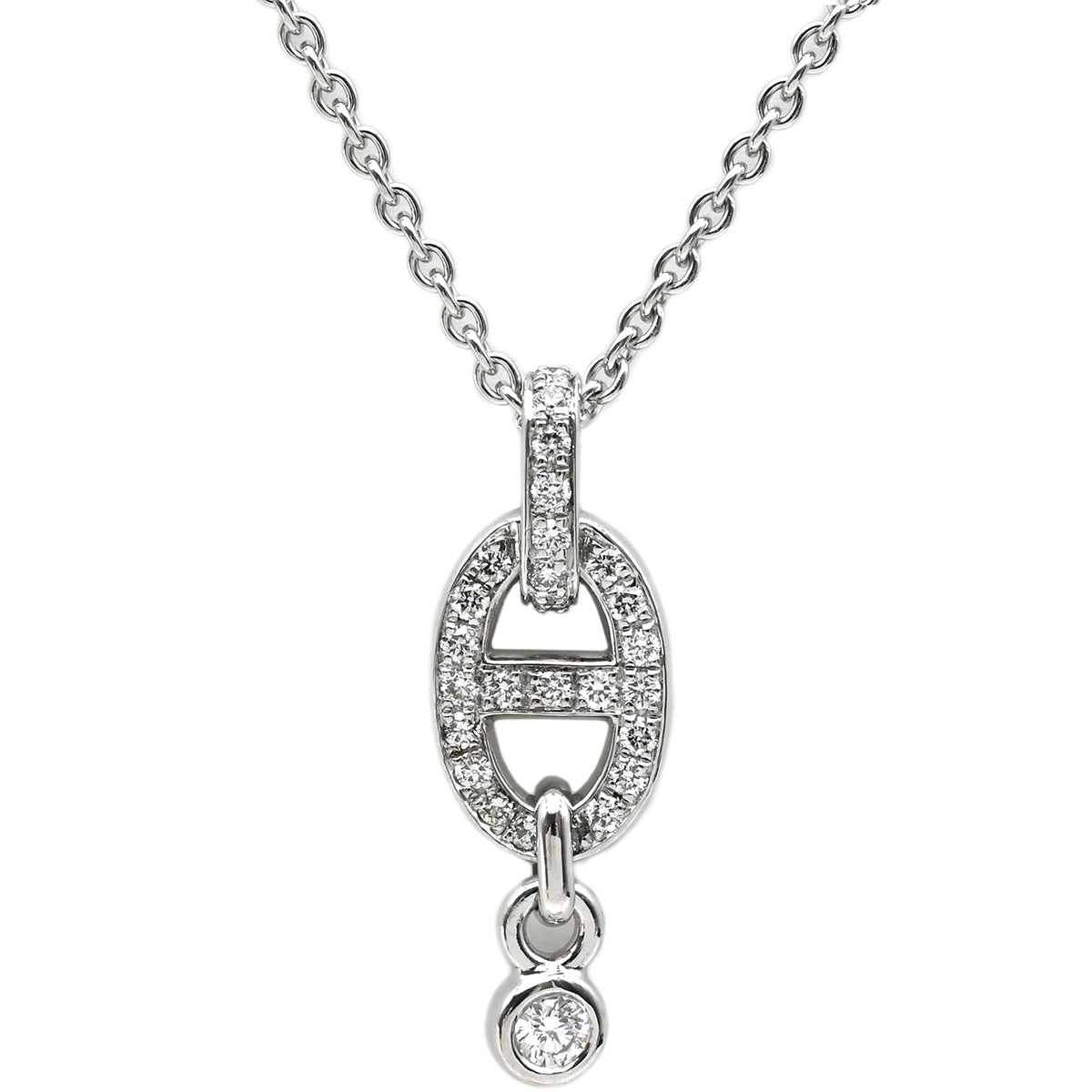 エルメス HERMES シェーヌダンクル アンシェネ ホワイトゴールド K18WG