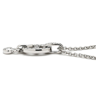エルメス HERMES シェーヌダンクル アンシェネ ホワイトゴールド K18WG ダイヤモンド ネックレス 750 WG K18 ダイヤモンド パウェ