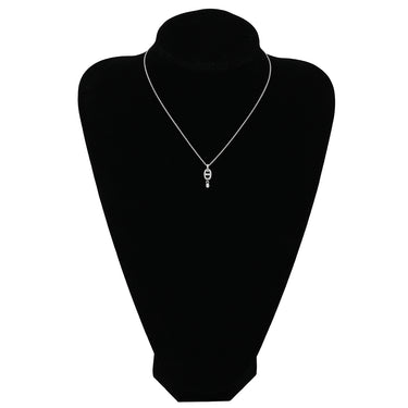 エルメス HERMES シェーヌダンクル アンシェネ ホワイトゴールド K18WG ダイヤモンド ネックレス 750 WG K18 ダイヤモンド パウェ