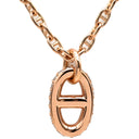 エルメス HERMES ファランドールPM ペンダント H221303B ローズゴールド K18PG ダイヤモンド SH ネックレス ピンクゴールド 18K 750AU