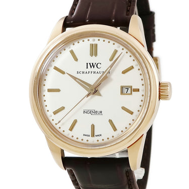 腕時計 IWC IWC ヴィンテージ インヂュニア IW323303 クオーツ メンズ OH済 K18RG無垢 アイボリー デイト バー ローズゴールド