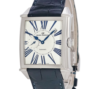 腕時計 ジラールペルゴ GIRARD PERREGAUX ヴィンテージ 1945 ジャパンブルー 25835-11-1901-BB4A 自動巻き メンズ OH済 スモセコ 日本限定