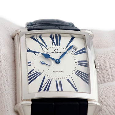 腕時計 ジラールペルゴ GIRARD PERREGAUX ヴィンテージ 1945 ジャパンブルー 25835-11-1901-BB4A 自動巻き メンズ OH済 スモセコ 日本限定