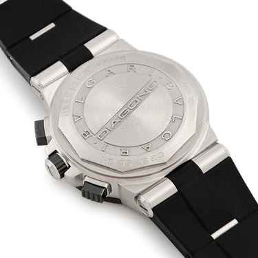 腕時計 ブルガリ BVLGARI ディアゴノ セラミック クロノグラフ DG37SCCH 自動巻き メンズ ブラック デイト スモールセコンド シェル