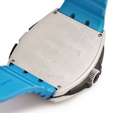 腕時計 フランクミュラー FRANCK MULLER スカファンダー クラシック SKF46DVSCDT ACBRACAC 自動巻き メンズ ブラック シルバー 水色 デイト