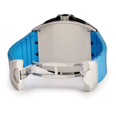 腕時計 フランクミュラー FRANCK MULLER スカファンダー クラシック SKF46DVSCDT ACBRACAC 自動巻き メンズ ブラック シルバー 水色 デイト