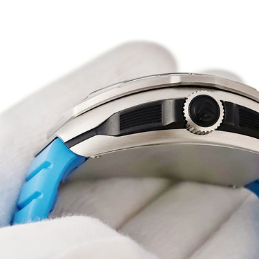 腕時計 フランクミュラー FRANCK MULLER スカファンダー クラシック SKF46DVSCDT ACBRACAC 自動巻き メンズ ブラック シルバー 水色 デイト