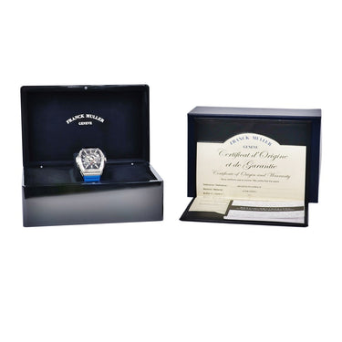 腕時計 フランクミュラー FRANCK MULLER スカファンダー クラシック SKF46DVSCDT ACBRACAC 自動巻き メンズ ブラック シルバー 水色 デイト