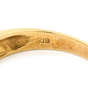 ノンブランド NON BRAND 珊瑚 ダイヤリング イエローゴールド K18YG 珊瑚 ダイヤモンド リング 指輪 赤 サンゴ 15号