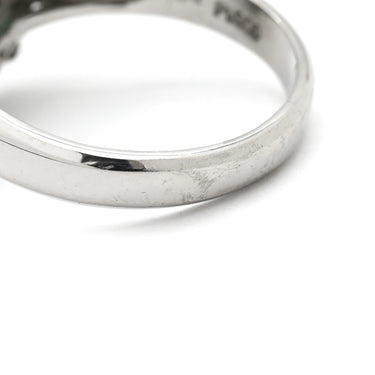 ノンブランド NON BRAND エメラルド ダイヤモンド リング プラチナシルバー Pt900 エメラルド ダイヤモンド リング 指輪 グリーン 緑 プラチナム 14.5号