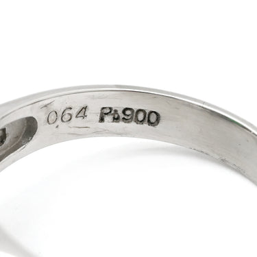 ノンブランド NON BRAND エメラルド ダイヤモンド リング プラチナシルバー Pt900 エメラルド ダイヤモンド リング 指輪 グリーン 緑 プラチナム 14.5号