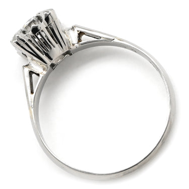 ノンブランド NON BRAND ダイヤモンド 0.33ct 立爪 プラチナシルバー Pt ダイヤモンド リング 指輪 1石 1粒 プラチナ ブリリアントカット PM 13号