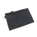 エルメス HERMES ヴァルパライソ ロング MM ブラック トワルシェブロン レザー ハンドバッグ シルバー金具 黒