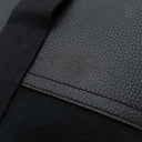 エルメス HERMES ヴァルパライソ ロング MM ブラック トワルシェブロン レザー ハンドバッグ シルバー金具 黒