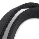 エルメス HERMES ヴァルパライソ ロング MM ブラック トワルシェブロン レザー ハンドバッグ シルバー金具 黒