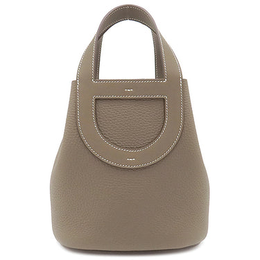エルメス HERMES インザループ18 エトゥープ トリヨンクレマンス ヴォースイフト ハンドバッグ ゴールド金具 新品 未使用 グレージュ