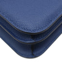 エルメス HERMES コンスタンス3 ミニ ミロワール ブルータイ ヴォーエプソン ショルダーバッグ シルバー金具 新品 未使用 青