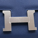 エルメス HERMES コンスタンス3 ミニ ミロワール ブルータイ ヴォーエプソン ショルダーバッグ シルバー金具 新品 未使用 青