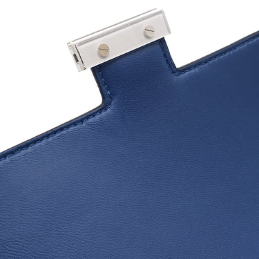 エルメス HERMES コンスタンス3 ミニ ミロワール ブルータイ ヴォーエプソン ショルダーバッグ シルバー金具 新品 未使用 青