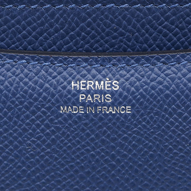 エルメス HERMES コンスタンス3 ミニ ミロワール ブルータイ ヴォーエプソン ショルダーバッグ シルバー金具 新品 未使用 青