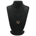 カルティエ Cartier トリニティ B3040900 イエローゴールド×ホワイトゴールド×ピンクゴールド K18YG K18WG K18PG コットンコード ネックレス Au750 18金 18K スリーカラー 3カラー パヴェダイヤ