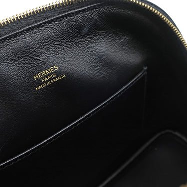 エルメス HERMES ボリード1923 ミニ ブラック シェーブル 2WAYバッグ ゴールド金具 黒