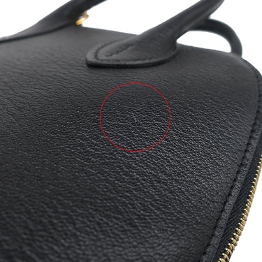 エルメス HERMES ボリード1923 ミニ ブラック シェーブル 2WAYバッグ ゴールド金具 黒