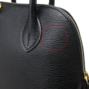 エルメス HERMES ボリード1923 ミニ ブラック シェーブル 2WAYバッグ ゴールド金具 黒