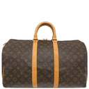 ルイヴィトン LOUIS VUITTON キーポル 45 M41428 モノグラム モノグラムキャンバス ボストンバッグ ゴールド金具 茶 鍵・パドロックエ欠品 イニシャル入り