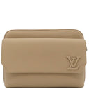 ルイヴィトン LOUIS VUITTON ファストライン メッセンジャー M23710 ベージュ レザー ショルダーバッグ シルバー金具 LVアエログラム