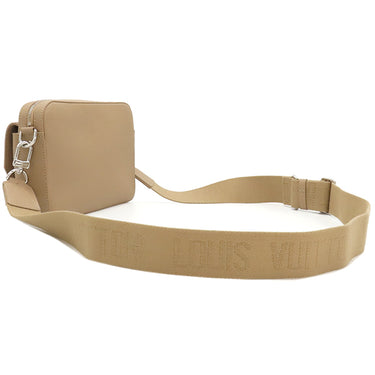 ルイヴィトン LOUIS VUITTON ファストライン メッセンジャー M23710 ベージュ レザー ショルダーバッグ シルバー金具 LVアエログラム
