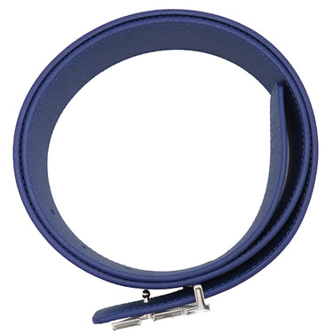 ルイヴィトン LOUIS VUITTON サンチュール イニシャル リバーシブルベルト 85/34 M0159 コバルト タイガ モノグラムコバルトキャンバス ベルト シルバー金具 青 タイガラマ