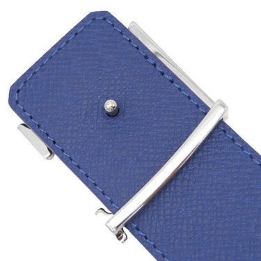 ルイヴィトン LOUIS VUITTON サンチュール イニシャル リバーシブルベルト 85/34 M0159 コバルト タイガ モノグラムコバルトキャンバス ベルト シルバー金具 青 タイガラマ