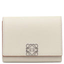 ロエベ LOEWE スクエア コイン カードホルダー C821Z94X02 ライトゴースト ぺプルグレインカーフ カードケース シルバー金具 アナグラム