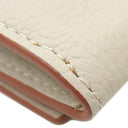 ロエベ LOEWE スクエア コイン カードホルダー C821Z94X02 ライトゴースト ぺプルグレインカーフ カードケース シルバー金具 アナグラム