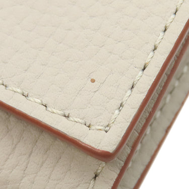 ロエベ LOEWE スクエア コイン カードホルダー C821Z94X02 ライトゴースト ぺプルグレインカーフ カードケース シルバー金具 アナグラム