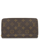 ルイヴィトン LOUIS VUITTON ジッピーウォレット M42616 ブラウン モノグラムキャンバス 長財布 ゴールド金具 茶 ラウンドファスナー