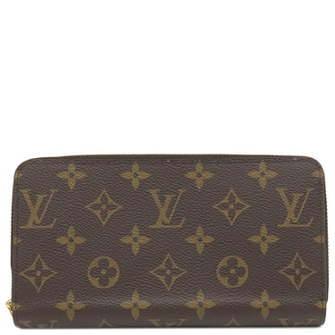 ルイヴィトン LOUIS VUITTON ジッピーウォレット M42616 ブラウン モノグラムキャンバス 長財布 ゴールド金具 茶 ラウンドファスナー