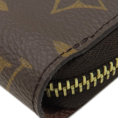 ルイヴィトン LOUIS VUITTON ジッピーウォレット M42616 ブラウン モノグラムキャンバス 長財布 ゴールド金具 茶 ラウンドファスナー